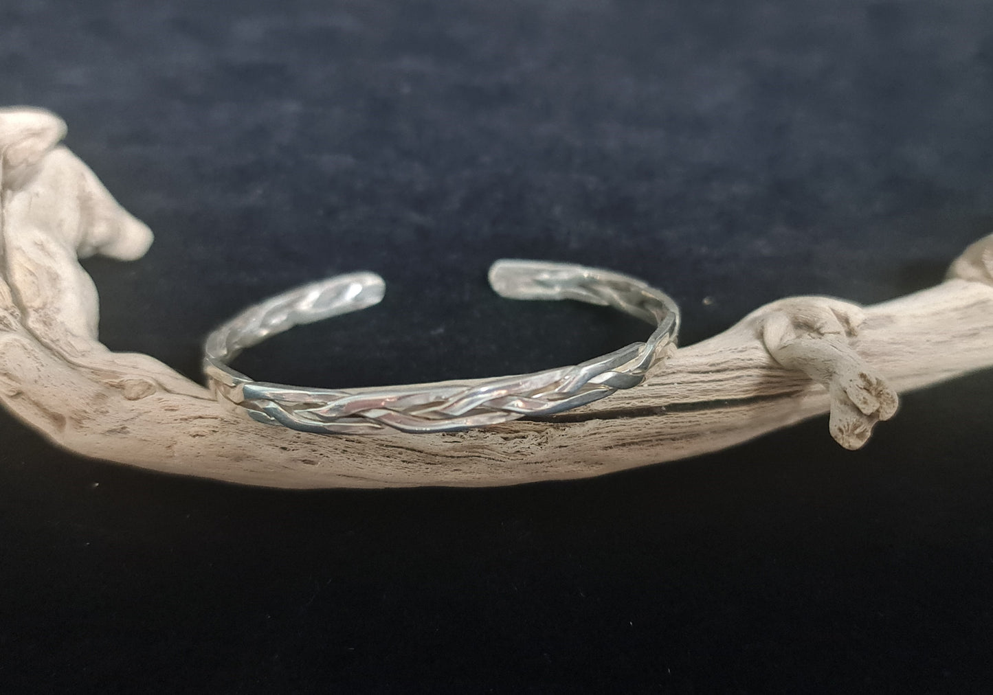 Bracelet argent massif tressés