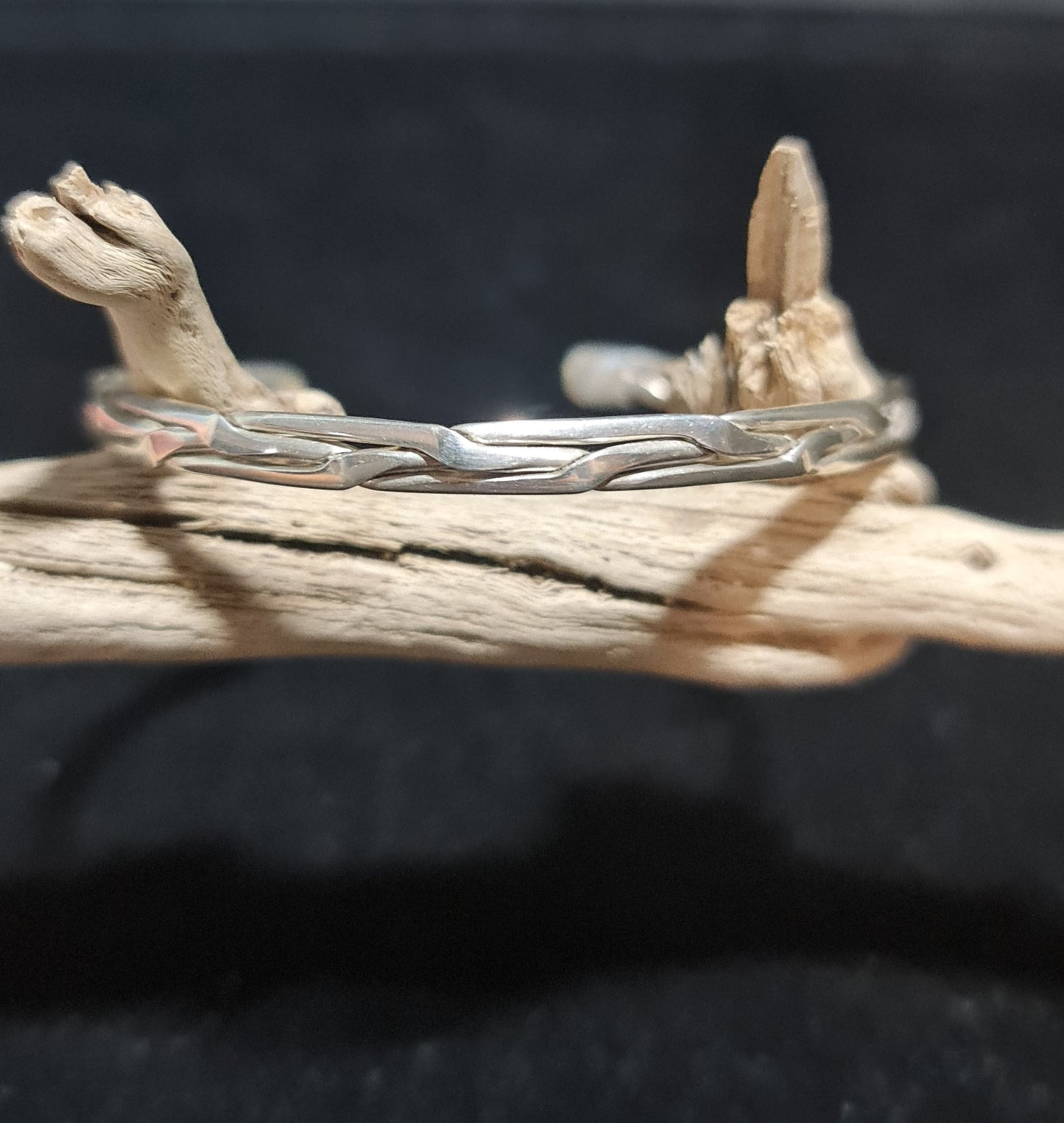 Bracelet argent massif tressés