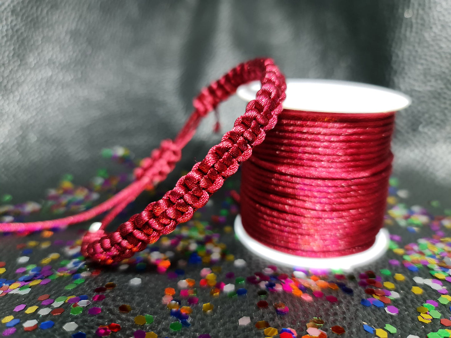 bracelet en nœud de macramé